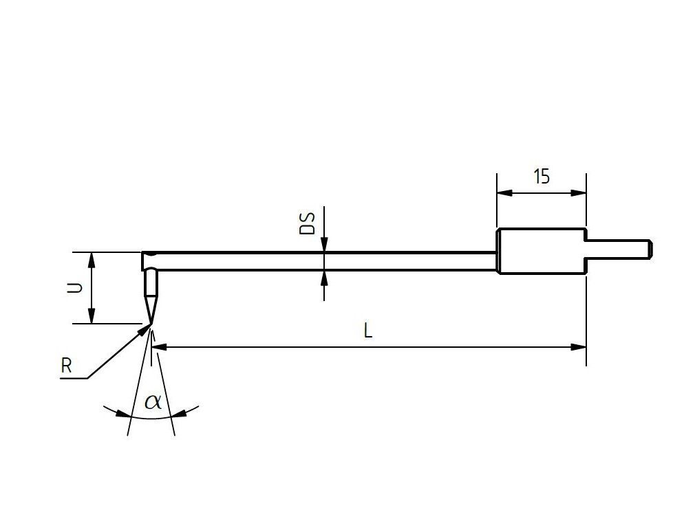 SURFCOM NEX 030/040 Taster 24° 25µm